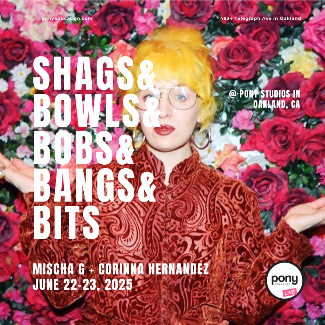 SHAGS, BOWLS, BOBS, BANGS, + BITS with Mischa G and Corinna Hernandez - June 22-23, 2025