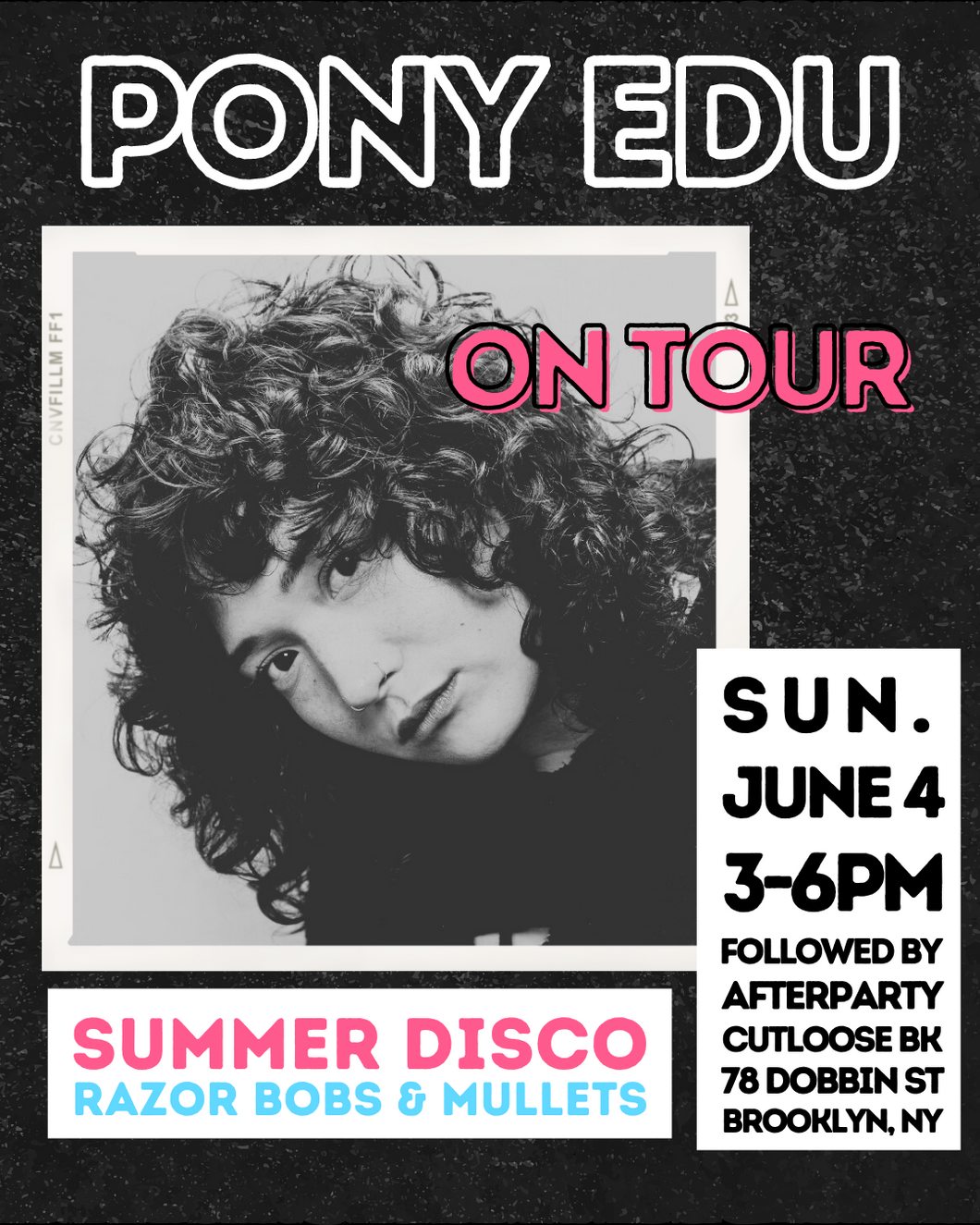 Pony Edu - Corinna + Friends On Tour - June 4th at CutLoose BK in Brooklyn