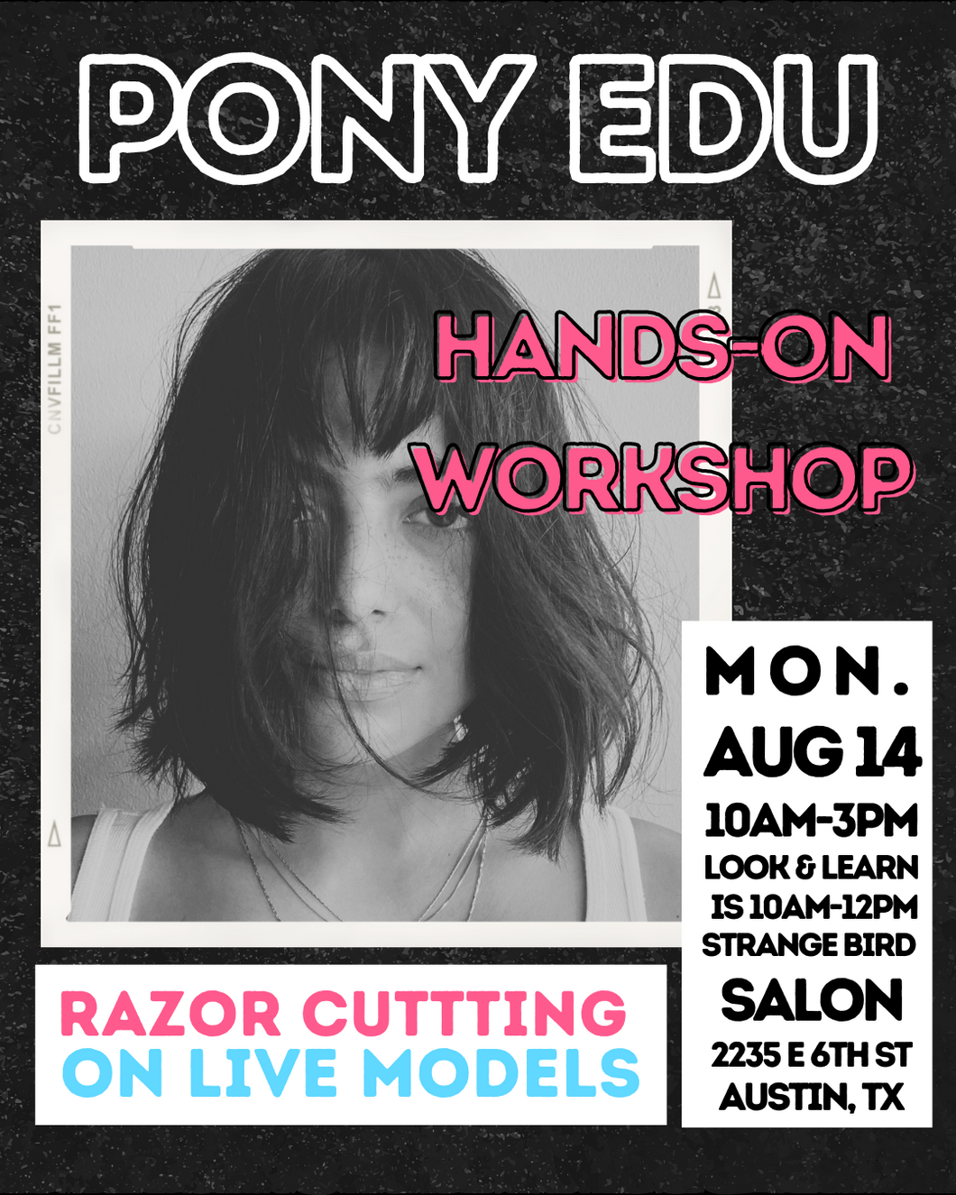 Hands-On Razor Workshop w/Corinna + Friends: August 14 @ Strange Bird Salon (Austin)