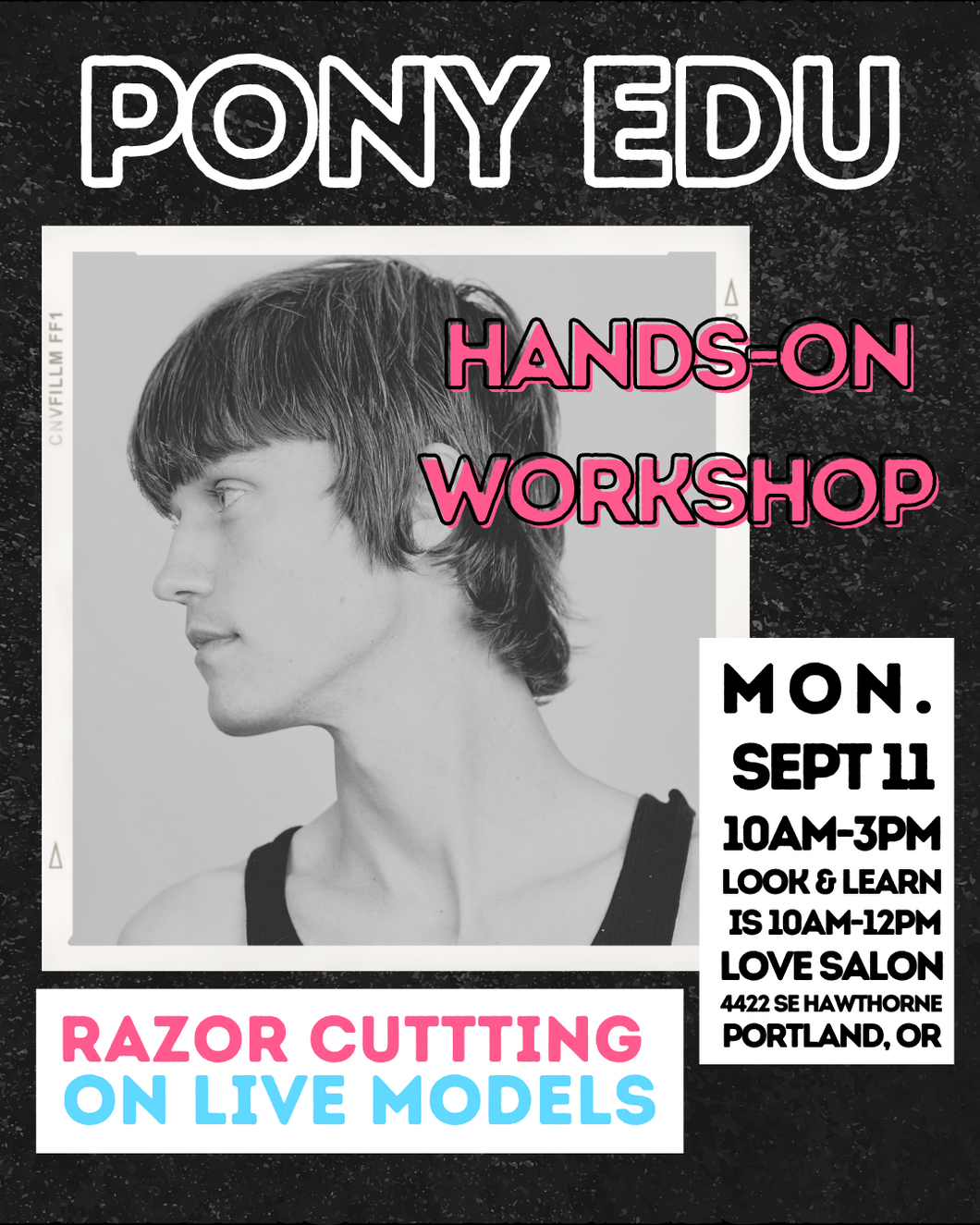 Hands-On Razor Workshop w/Corinna + Friends: September 11 @ Love Salon (Portland, OR)